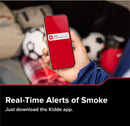 Kidde Hardwired Smart Smoke Detector, Kidde App Enabled with AA Backup Battery