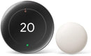 Google Nest Learning Thermostat (4th Gen) with Nest Temperature Sensor (2nd Gen) - Energy Saving Smart Thermostat Polished Silver