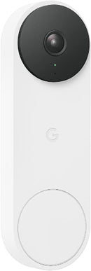 Google Nest Doorbell (Wired, 2nd Gen) - Wired Video Doorbell Camera - Doorbell Security Camera - Snow