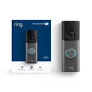 Ring Wired Doorbell 4K Pro (Newest Model), Retinal 4K with wide-angle video, 10x Enhanced Zoom, and Night Vision, Deep Silver