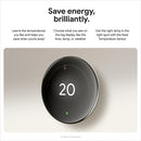 Google Nest Learning Thermostat (4th Gen) with Nest Temperature Sensor (2nd Gen) - Energy Saving Smart Thermostat Polished Silver