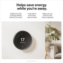 Google Nest Learning Thermostat (4th Gen) with Nest Temperature Sensor (2nd Gen) - Energy Saving Smart Thermostat Polished Silver