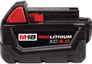 Milwaukee 48-11-1840 M18 18V Red Lithium-Ion High Demand 4.0 Ah Battery Pack