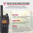 Cobra RX380 Easy-to-Use Weather-Resistant 32 Mile FRS, 40-Channel 2-Way Radios (2-Pack)