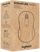 Logitech Signature M650L Wireless Mouse – Large, Red, 910-006358