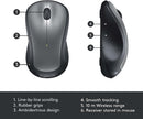 Logitech M310 Wireless Optical Mouse - Black