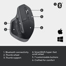 Logitech MX Master 2S Bluetooth Laser Mouse - Graphite