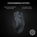 Razer Naga V2 HyperSpeed Wireless MMO Gaming Mouse - Black