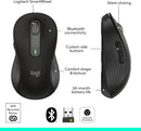 Logitech Signature M650L Wireless Mouse – Large, Red, 910-006358