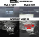 Thinkware U3000 4K UHD Dash Cam with Rear Camera, GPS & Wi-Fi