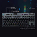 Logitech G915 TKL LIGHTSPEED Wireless Backlit Mechanical Tactile Gaming Keyboard - Carbon