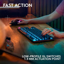 Logitech G915 X LIGHTSPEED TKL Wireless Mechanical Gaming Keyboard – Black, GL Tactile, 920-012715