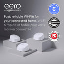 eero 6 dual-band mesh Wi-Fi 6 system with built-in Zigbee smart home hub (1 eero 6 router + 2 eero 6 extenders)