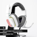 Astro A10 Gaming Headset Gen 2 Wired Headset - Over-Ear Gaming Headphones with flip-to-Mute Microphone, 32 mm Drivers, for PlayStation 5, PlayStation 4, Nintendo Switch, PC, Mac - White