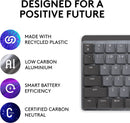 Logitech MX Mechanical Wireless Full-size Backlit Tactile Keyboard - Graphite