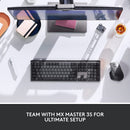 Logitech MX Mechanical Wireless Full-size Backlit Tactile Keyboard - Graphite