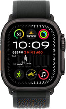 Apple Watch Band - Trail Loop - 49mm - Black - M/L - Black Titanium Finish