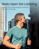 Shokz OpenRun Pro 2 Bone Conduction Open-Ear Bluetooth Headphones - Black