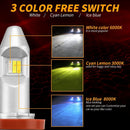 H11 Led Bulb H8 Led Fog Light Bulb Yellow Blue White H16 30W 50000 Hours Lifespan,Super Penetration, Plug and Play, Halogen Replacement Drl Bulbs,Best Fog Lights,2 Pack