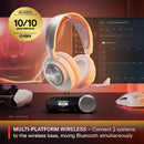 SteelSeries Arctis Nova Pro Wireless Multi-System Gaming Headset - Neodymium Magnetic Drivers - Active Noise Cancellation - Infinity Power System - Gen 2 Mic - PC, PS5, PS4, Switch, Mobile - White