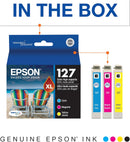 EPSON 127 DURABrite Ultra Ink Color Combo Pack For NX-530, NX-625, WF-3520, WF-3530, WF-3540, WF-545, WF-60, WF-630, WF-633, WF-635, WF-645, WF-7010, WF-7510, WF-7520, WF-840, WF-845