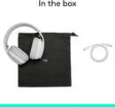Logitech Zone Vibe 100 Wireless Over Ear Headset with Noise Canceling Microphone - White
