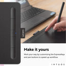 Wacom Intuos Wireless Graphics Drawing Tablet with Bonus Software Included, 7.9" X 6.3", Black (CTL4100WLK0)
