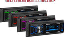 BOSS Audio Systems 460BRGB Multimedia Car Stereo - Single Din, MP3, USB Port, no CD DVD Player, AUX Input, AM FM Radio Receiver
