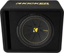 Kicker 50VCWC124 CompC 12-Inch (30cm) Sub in Vented Enclosure, 4-Ohm, 600W