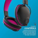 JLab JBuddies Pro Over-Ear Bluetooth Wireless Kids' Headphones - Black/Pink