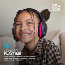 JLab JBuddies Pro Over-Ear Bluetooth Wireless Kids' Headphones - Black/Pink