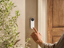 Google Nest Doorbell (Wired, 2nd Gen) - Wired Video Doorbell Camera - Doorbell Security Camera - Snow