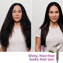Shark HD102C Blow Dryer HyperAIR Fast-Drying with IQ 2-in-1 Concentrator, Ionic, No Heat Damage, for All Hair Types, Stone - Bass Electronics
