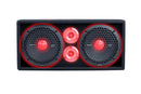 Memphis Audio SRXPE10D4F SRX Pro Dual 10" Chuchero Car Enclosure w/Tweeters+LED