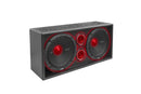 Memphis Audio SRXPE10D4T SRX Pro Dual 10" Chuchero Car Enclosure w/Tweeters+LED