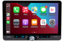 Jensen CAR1013 10.1” Floating Touchscreen Car Stereo – Apple CarPlay, Android Auto, Bluetooth, and Rear Camera Input