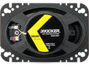 Kicker 43DSC4604  4x6-Inch (100x160mm) Coaxial Speakers, 4Ω