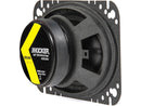Kicker 43DSC4604  4x6-Inch (100x160mm) Coaxial Speakers, 4Ω