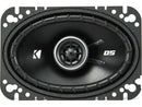 Kicker 43DSC4604  4x6-Inch (100x160mm) Coaxial Speakers, 4Ω