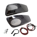 Kicker 46HDBL69VB 2014-Newer Harley Davidson Left and Right Bag Lid kit w/ 6x9 Speakers and Harness in Vivid Black - Bass Electronics