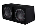 Kicker CompR 12"(30cm) Dual subwoofers in Vented Enclosure, 2-Ohm, 1000W - Bass Electronics