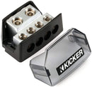 Kicker 46DB4 DB4 – Distribution Block, 1/0-8 AWG (2), 4-8 AWG out (4) - Bass Electronics