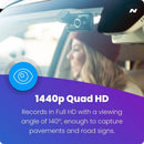Nextbase 522GW 1440p Dash Cam w/ 3" HD Touch Screen Wi-Fi & Amazon Alexa Built In