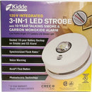 Kidde P4010ACLEDSCOCA 120 VAC Integrated 3-in-1 LED Strobe and 10-Year Talking Smoke & CO Alarm