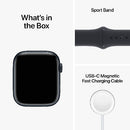 Apple Watch Series 8 [GPS 41mm] Smart Watch w/Midnight Aluminium Case with Midnight Sport Band. Fitness Tracker, Blood Oxygen & ECG Apps, Always-On Retina Display, Water-Resistant