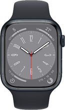 Apple Watch Series 8 [GPS 41mm] Smart Watch w/Midnight Aluminium Case with Midnight Sport Band. Fitness Tracker, Blood Oxygen & ECG Apps, Always-On Retina Display, Water-Resistant
