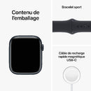 Apple Watch Series 8 (GPS) 45mm Midnight Aluminum Case with Midnight Sport Band - Medium/Large