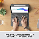 Logitech Folio touch Keyboard Case for iPad Pro 11" (2nd/3rd Gen)/Air - Grey - Bass Electronics