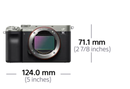 Sony Alpha 7C Full-Frame Mirrorless Camera with 28-60mm Lens Kit - Silver