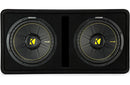 Kicker 44DCWC122 dual 12" CompC subwoofer enclosure - Bass Electronics